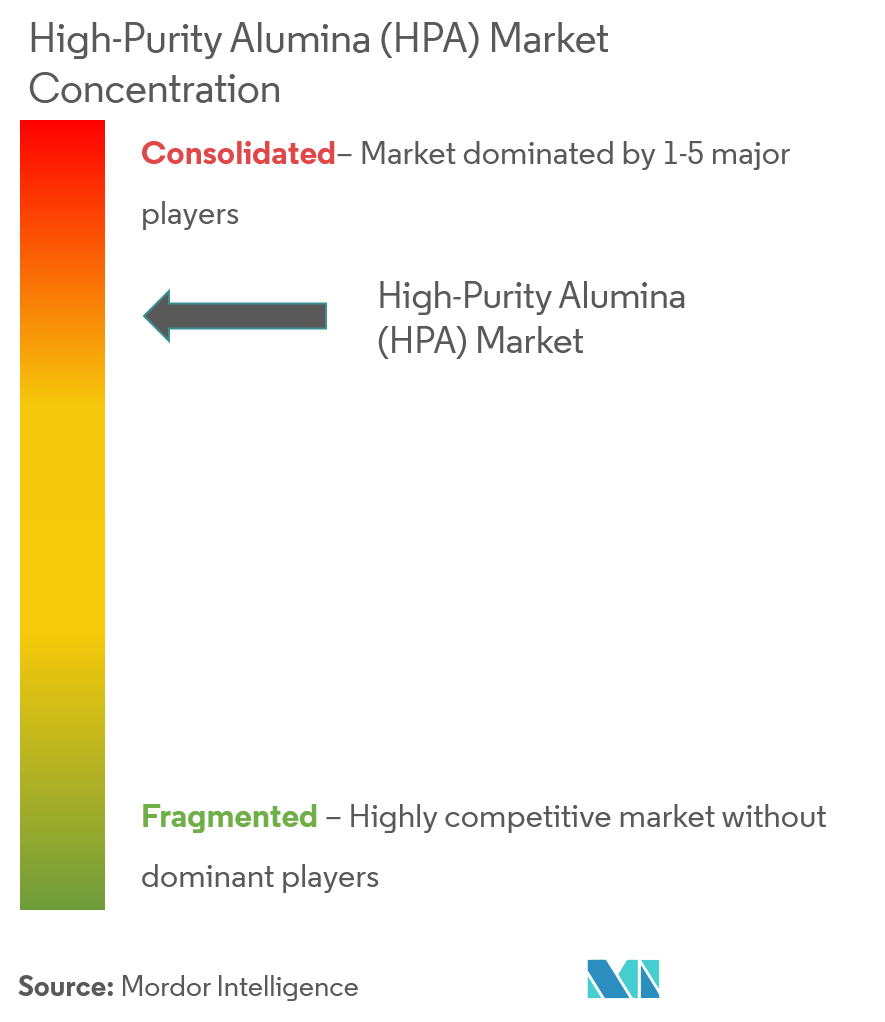 High Purity Alumina (HPA) Market Concentration